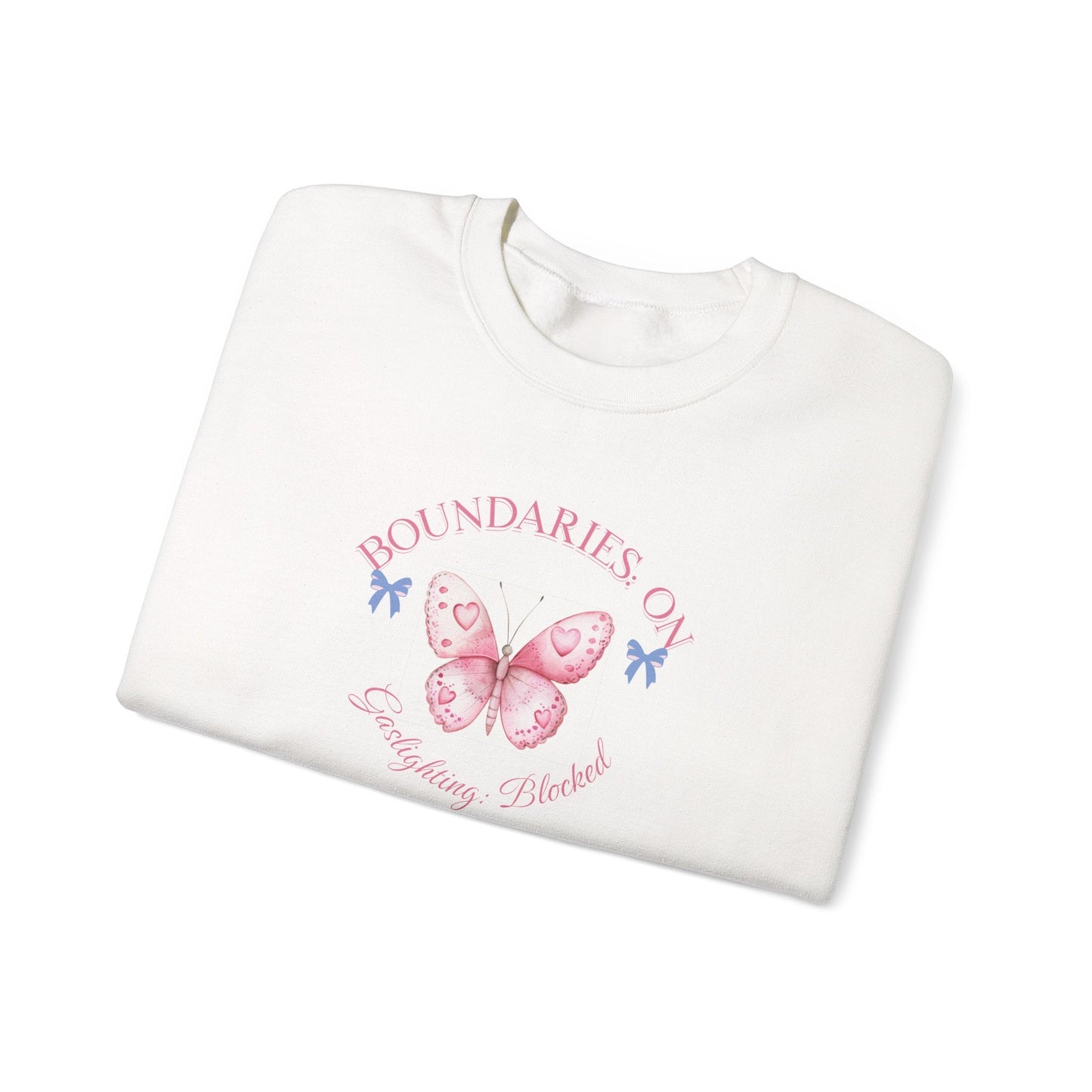 Boundaries On Gaslighting Blocked Sweatshirt – Empowerment Mental Health Sweatshirt - veevibeco