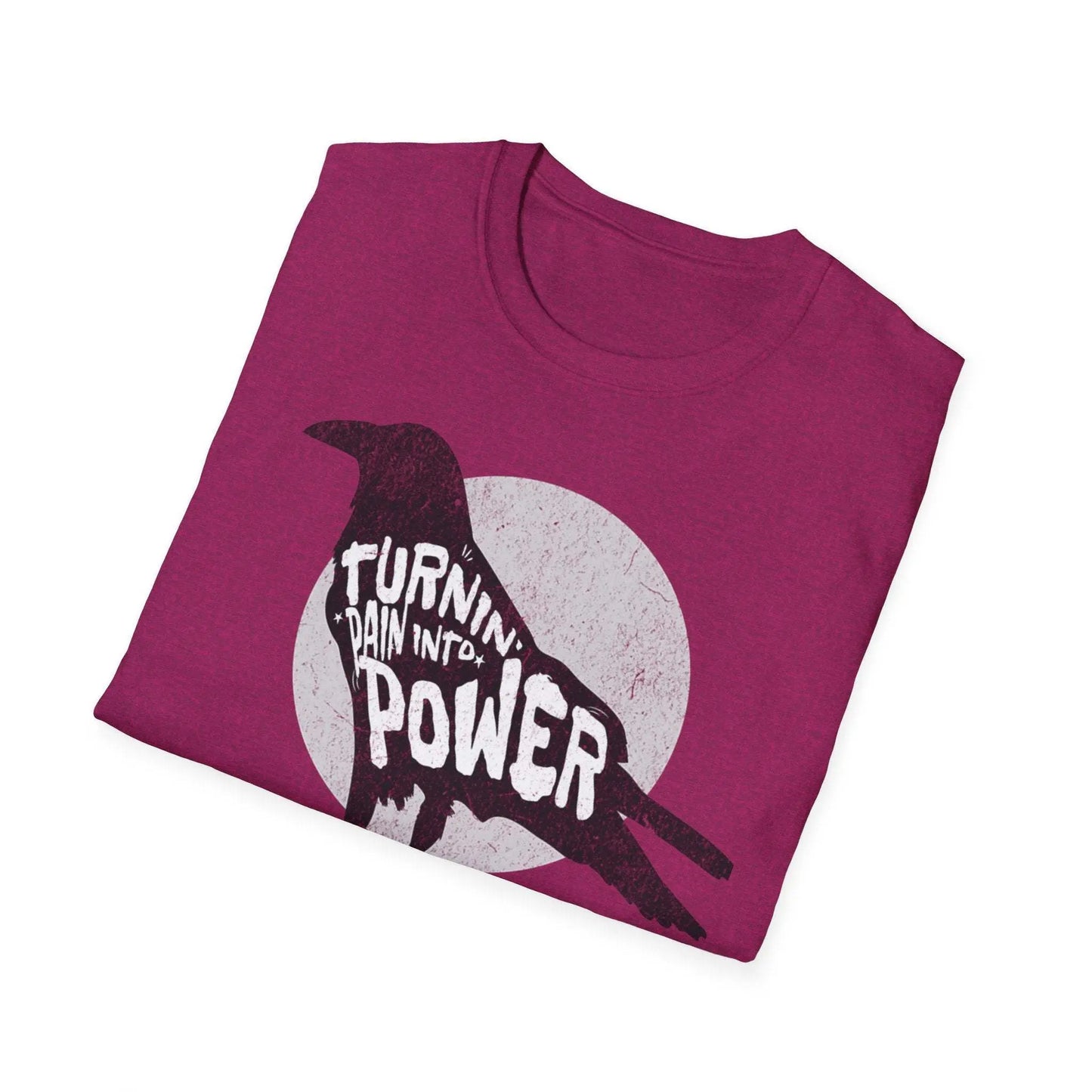 Raven Empowerment T-Shirt – Turnin' Pain Into Power Graphic Tee - veevibeco
