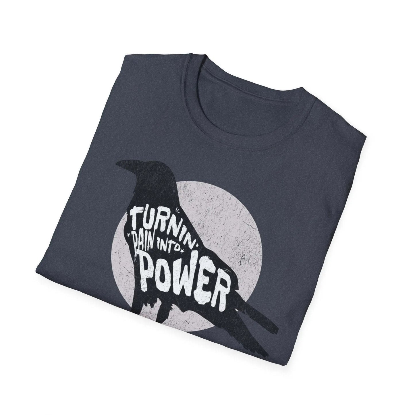 Raven Empowerment T-Shirt – Turnin' Pain Into Power Graphic Tee - veevibeco