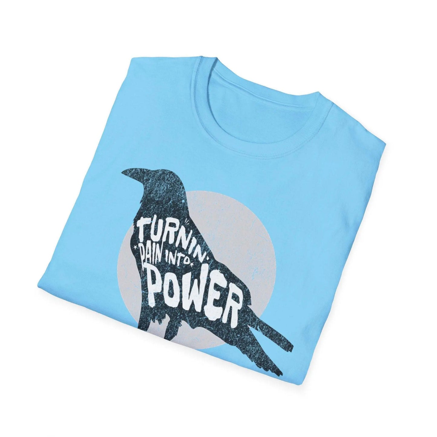 Raven Empowerment T-Shirt – Turnin' Pain Into Power Graphic Tee - veevibeco