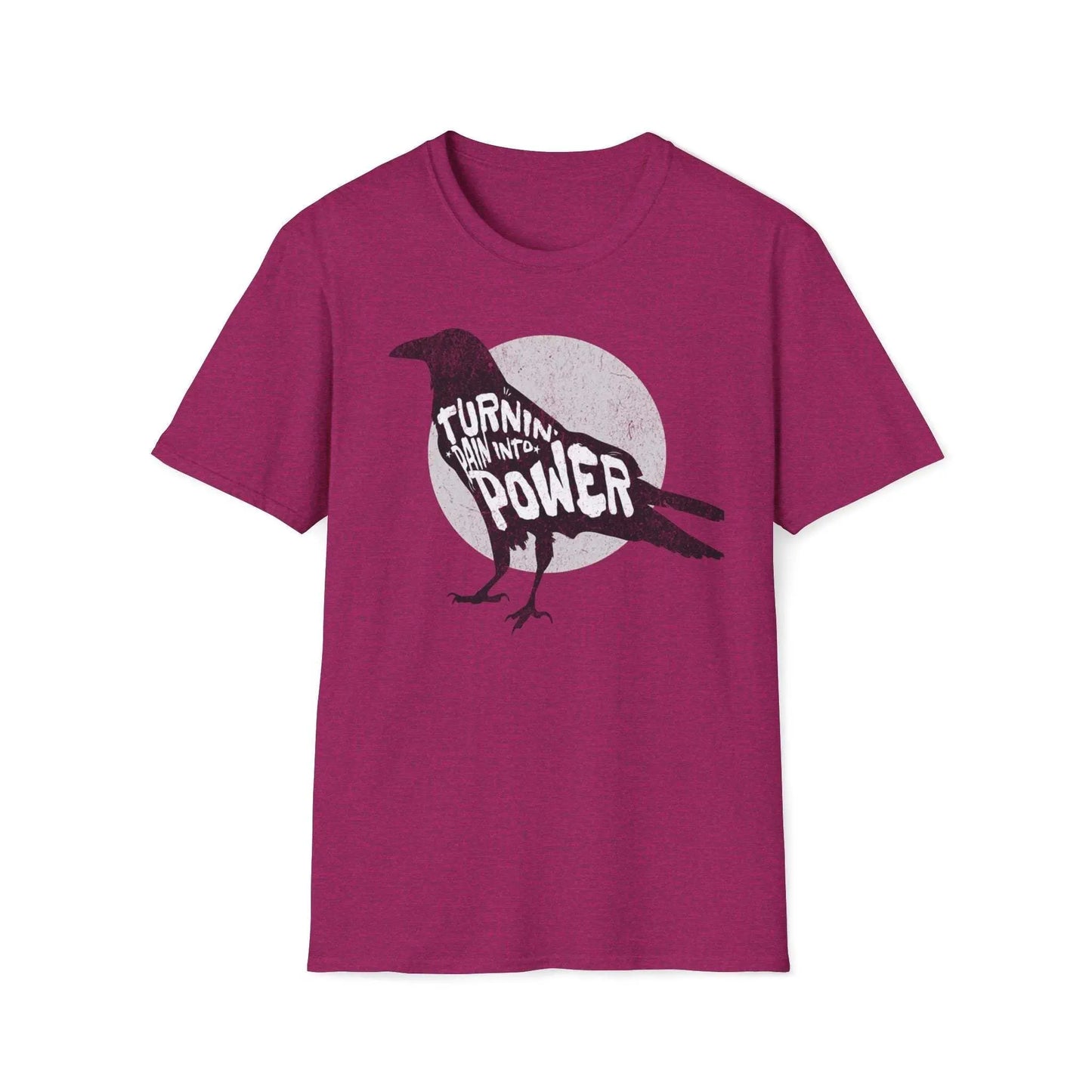 Raven Empowerment T-Shirt – Turnin' Pain Into Power Graphic Tee - veevibeco