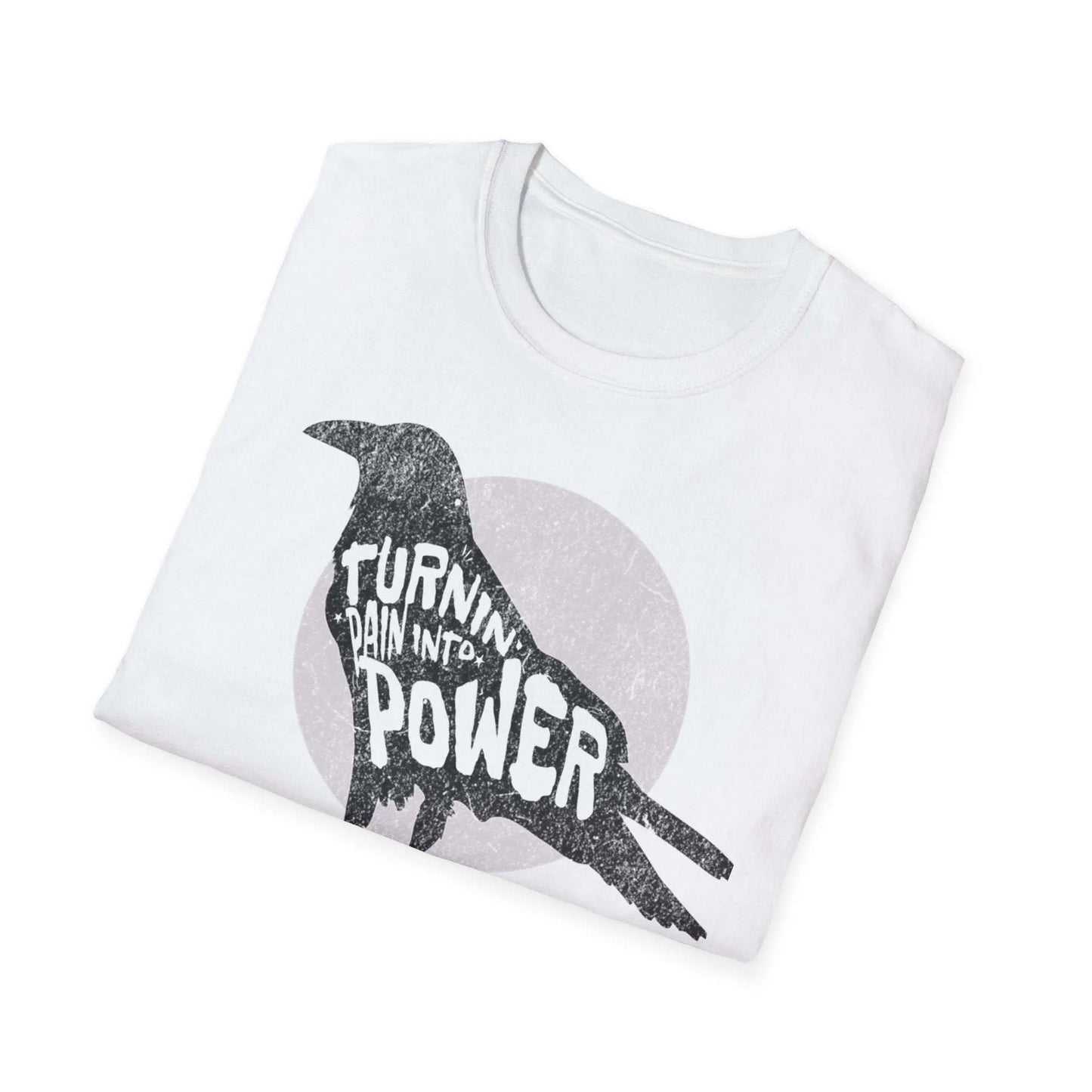 Raven Empowerment T-Shirt – Turnin' Pain Into Power Graphic Tee - veevibeco