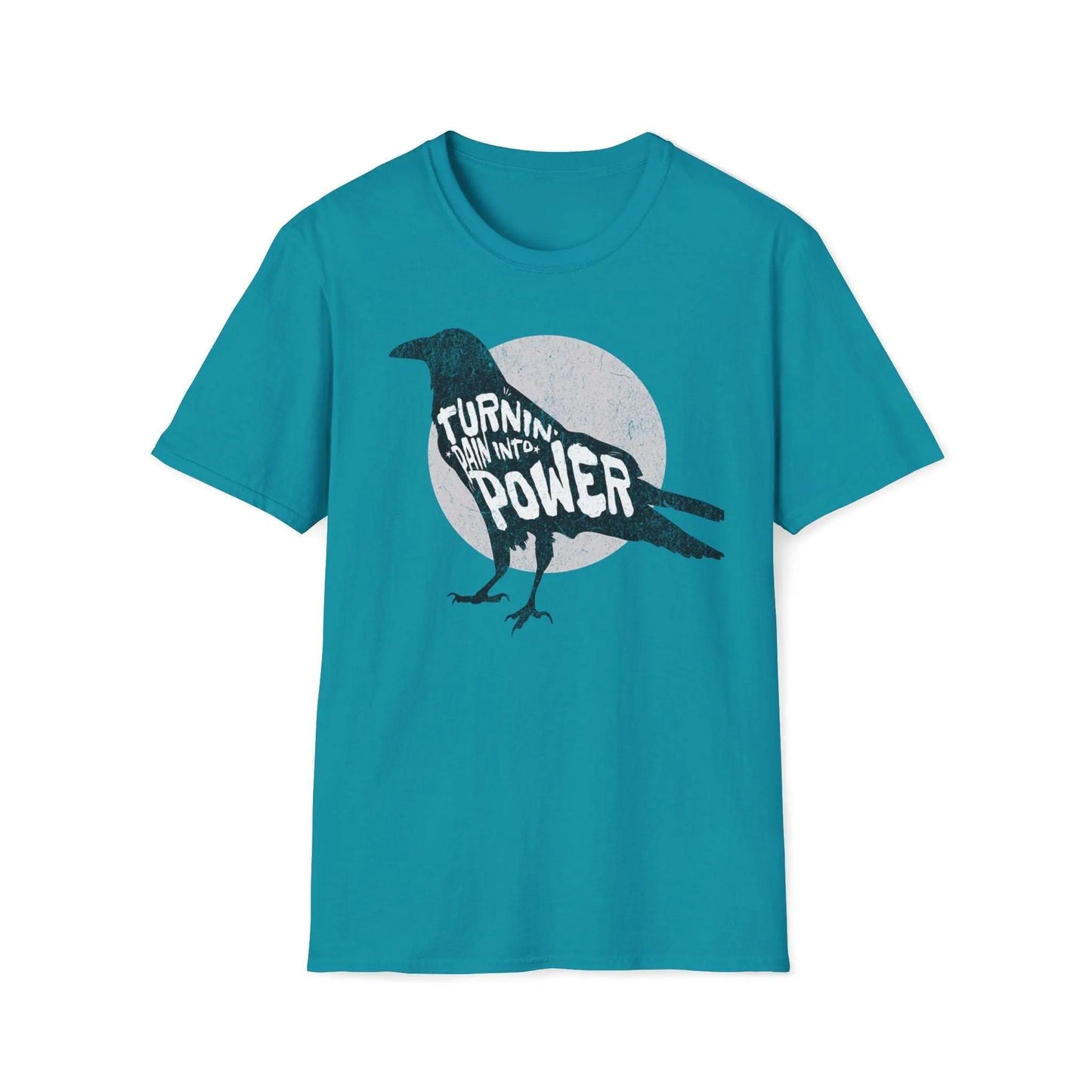 Raven Empowerment T-Shirt – Turnin' Pain Into Power Graphic Tee - veevibeco