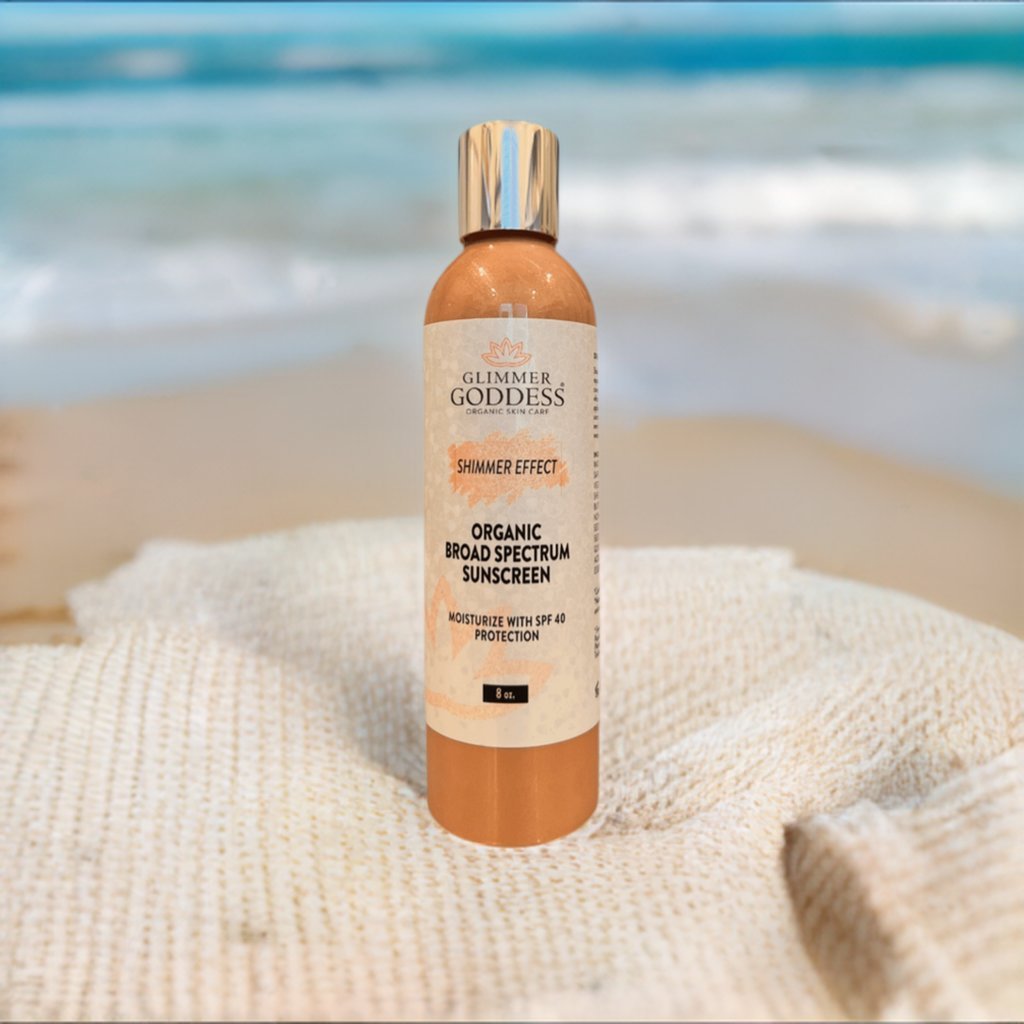 Goddess Glow Shimmer Suntan Lotion SPF 40 - Reef - Safe Radiance - veevibeco