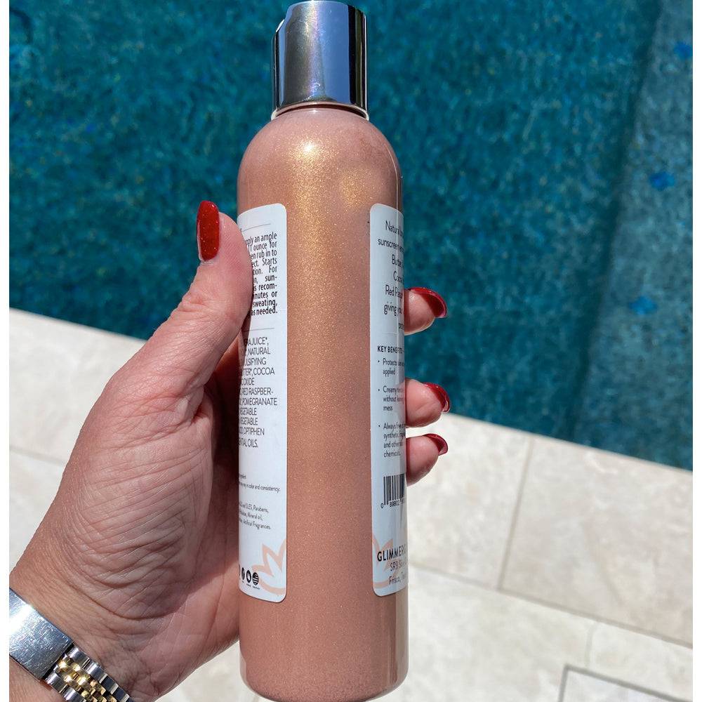 Goddess Glow Shimmer Suntan Lotion SPF 40 - Reef - Safe Radiance - veevibeco