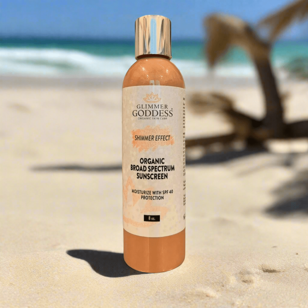 Goddess Glow Shimmer Suntan Lotion SPF 40 - Reef - Safe Radiance - veevibeco