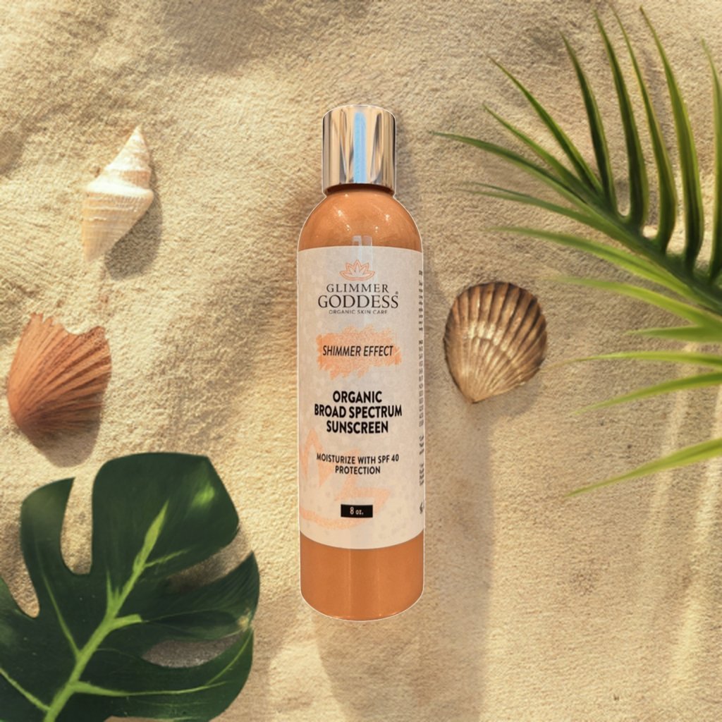 Goddess Glow Shimmer Suntan Lotion SPF 40 - Reef - Safe Radiance - veevibeco