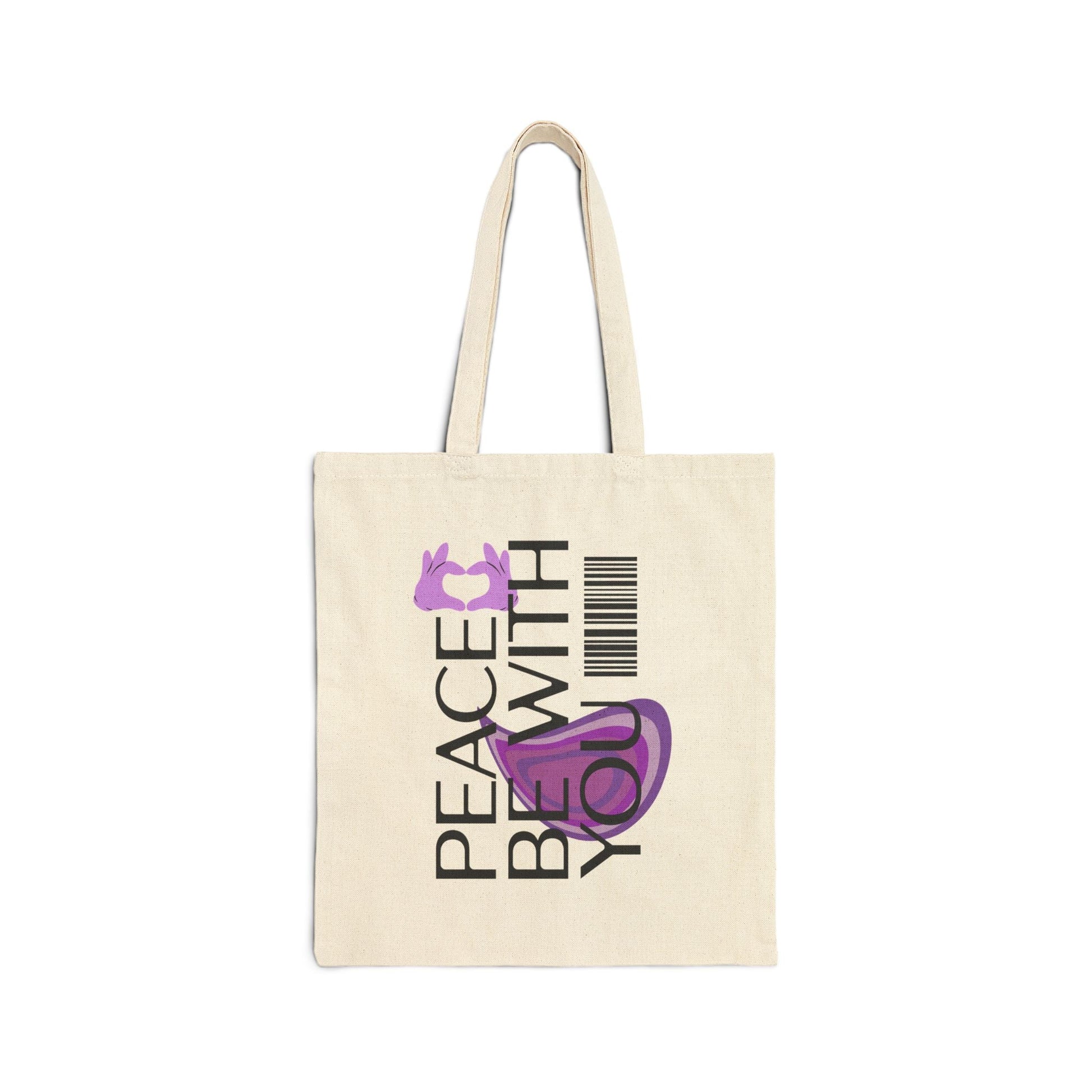 Canvas Tote Bag - Healing Spiritual Peace Be With You - veevibeco