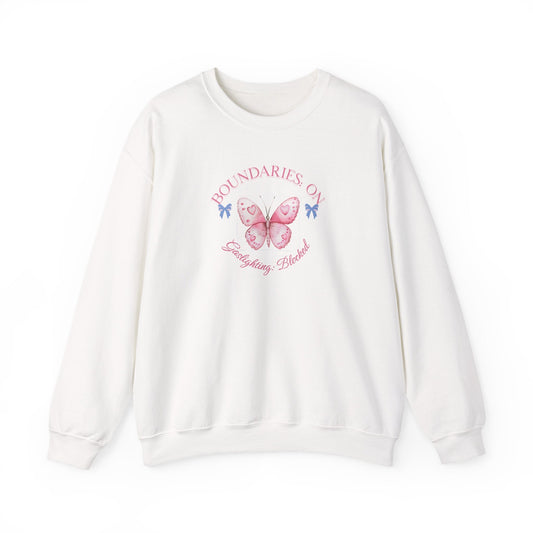 Boundaries On Gaslighting Blocked Sweatshirt – Empowerment Mental Health Sweatshirt - veevibeco